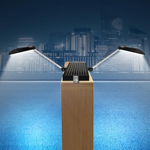 Solar Sign Light 420Pcs LED 12000mAh Battery Wireless Billboard Light IP65 Waterproof Signboard Lights for Real Estate Sign Posts Business Store House Address