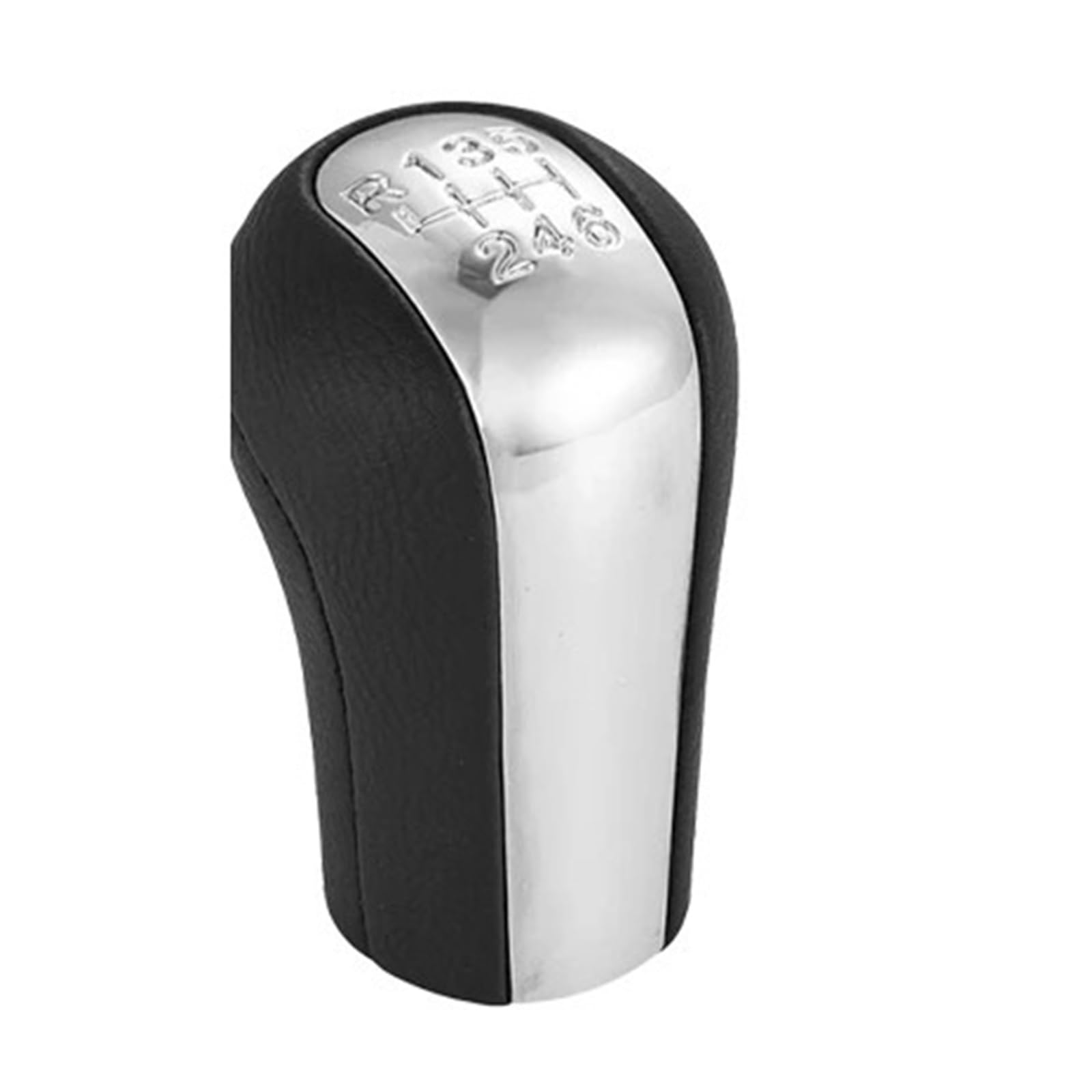 Sauanmnktp Silver 6 Speed Gearshift Knob For Toyota Aygo 2005-2014 Car Gear Shift Knob Shifter Lever Stick