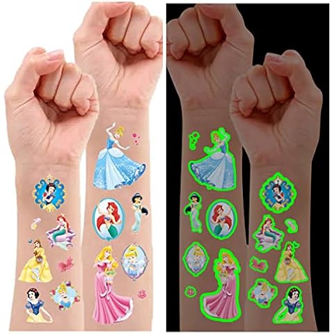 Glow In The Dark Princess Tattoos for Kids Cover