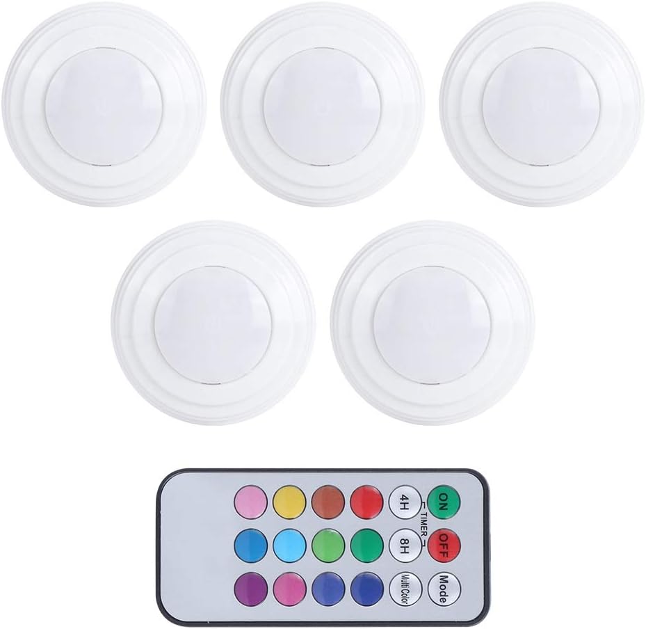 Qmee Wireless Portable Remote Control LED Night Lamp for Closet Cabinet Kitchen (White)