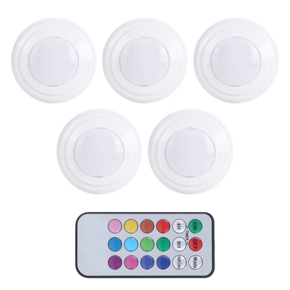 Qmee Wireless Portable Remote Control LED Night Lamp for Closet Cabinet Kitchen (White)