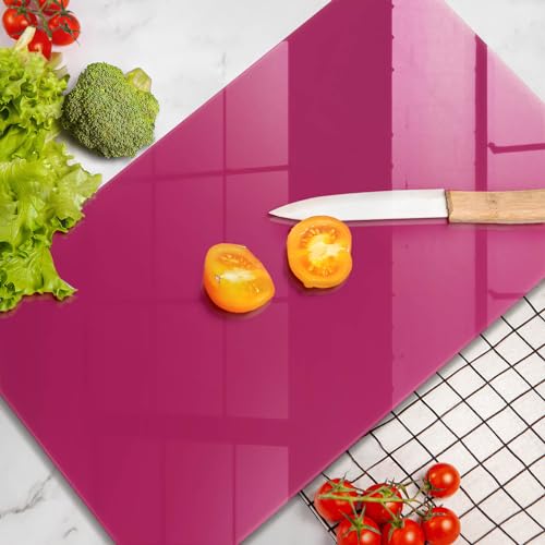 Planche à découper induction 30x52 cm Wallfluent rose pour protection plaque de cuisson - 5