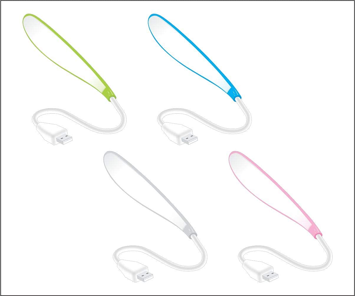 SWAPKART Portable Flexible Adjustable Eye Protection USB Reading Lamp with 14 LEDs and Flexible Gooseneck for,Reading,Study Notebook Laptop, Desktop, PC and MAC Computer (14 LED,Multi Colour) 12 51QWA2nS2pL. SL1204