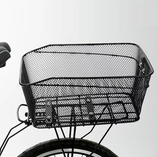 Wintfarm Panier de vélo arrière, grand panier de vélo arrière, panier de vélo arrière amovible pour vélos, petit chien, shopping, pique-nique, cartable