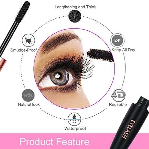 Gaosenlonk 2 Pack 4D Silk Fiber Lash Mascara thumb #4