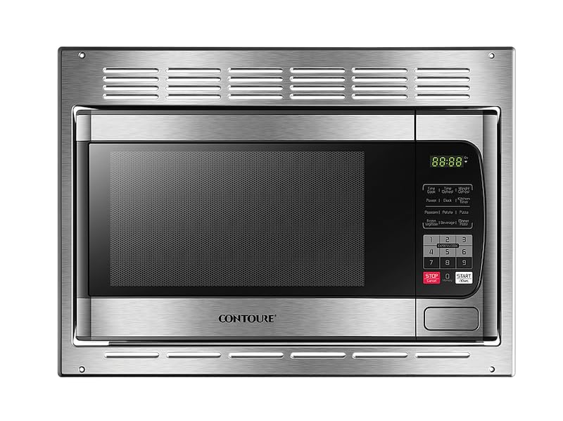 Microwave Oven 900 Watts Cooking Power/ 1350 Watts Input Power 11-1/2 Inch Height x 19 Inch Width x 15 Inch Depth With 10-1/2 Inch Glass Turntable Stainless Steel 9.58 Amp Built-In