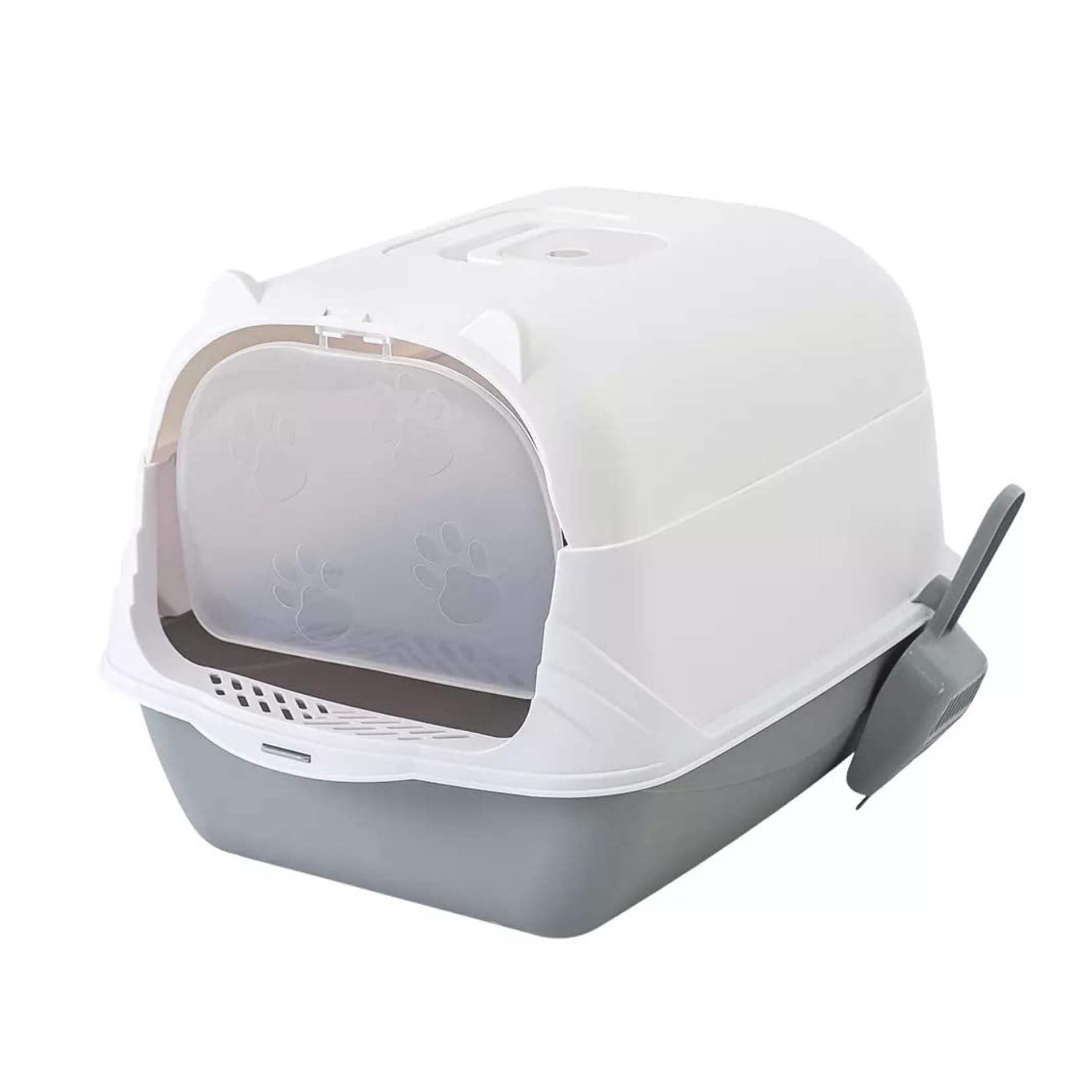 Foodie Puppies Cat Litter Box with Scooper (Large, Dome Cat Tray) (47 x 35.5 x 35.5 cm) | Training Cat Litter Box for Cats, Kittens, and Puppies | Potty/Poo Training Box for Small Animals (B0C6GVCMGT) Amazon Price History, Amazon Price Tracker