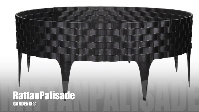 40 Pièces Bordure De Pelouse Bordure De Parterre 40M Palisade Jardin Rotin Cloture Gris 87565326