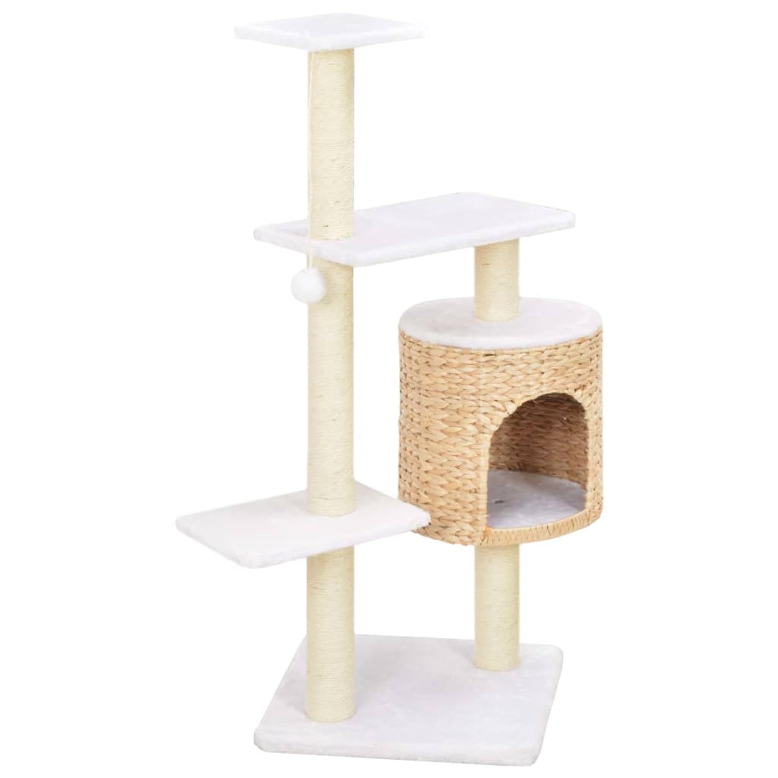 Homgoday Albero tiragraffi in sisal, tiragraffi a torre per gatti, struttura multilivello, centro attività per gatti da interni, tipo 2