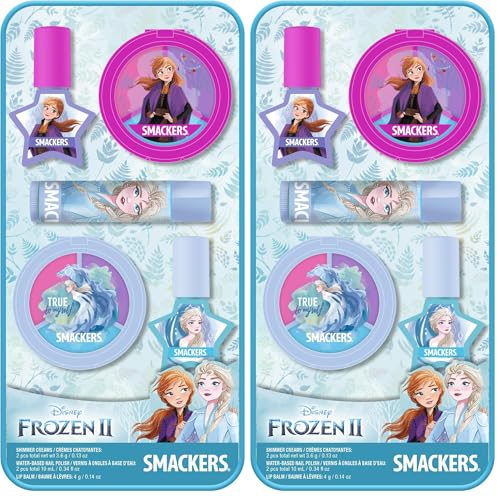 Lip Smacker Disney Frozen II Pouch Makeup Set And Bag For Girls (Pack of 2)