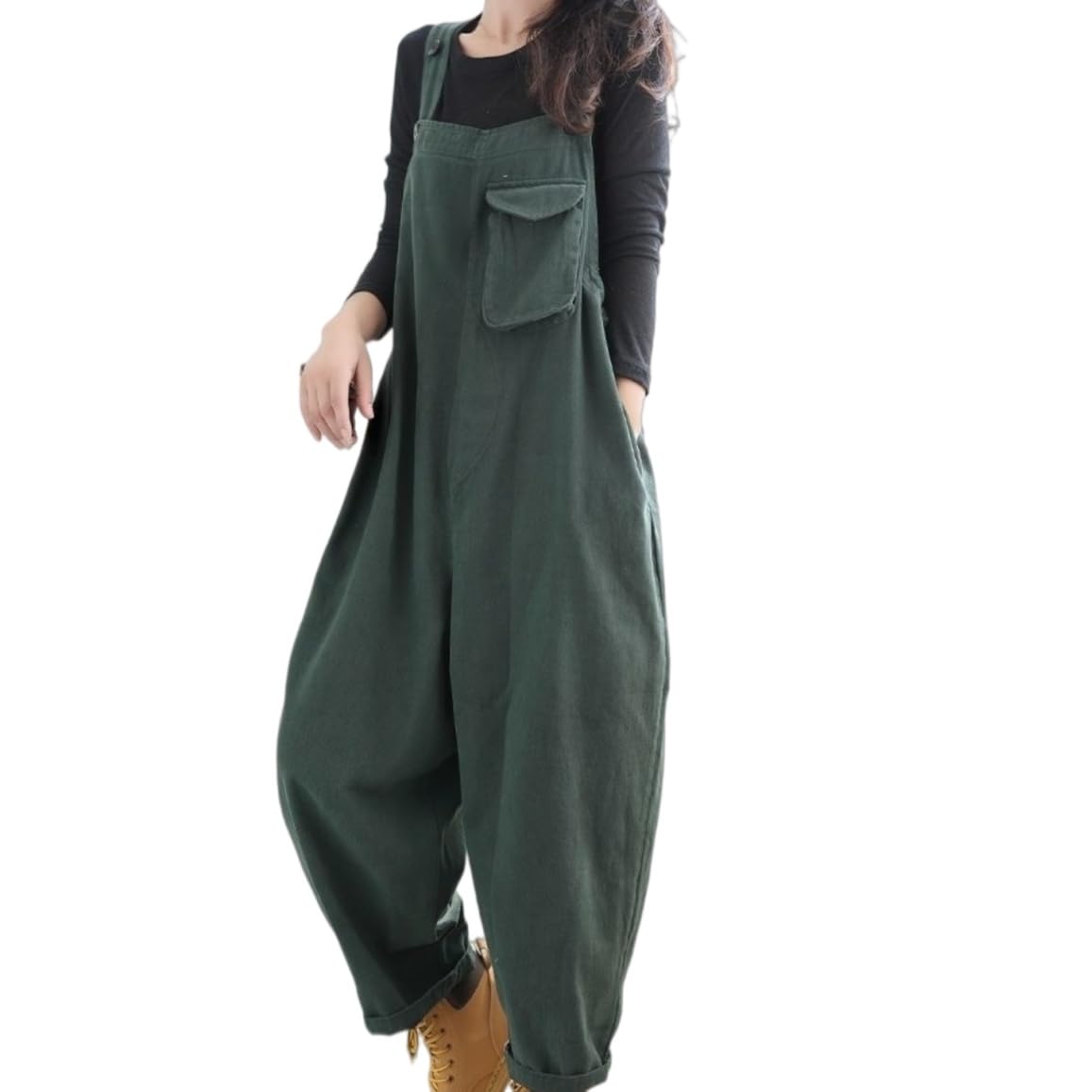 Salopette Donna Estiva,Tuta Da Donna Casual Ampia Stile Retrò Gamba Dritta Gamba Larga Pantaloni Con Spalline