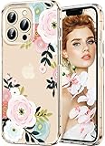 For iPhone 13 Pro Max Case (6.7 Inch)2021, Crystal Clear Never Faded Floral Pattern Cover for Girls Women, Slim Silicone Shockproof Hard Case,Cute Flower Phone Cases Compatible with iPhone 13 Pro Max