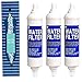 Water Filter 5231JA2012A | Pack of 3 - Water Filter Compatible with LG, Hotpoint Refrigerator Replaces Models 5231JA2012B, BL9808, BL-9808