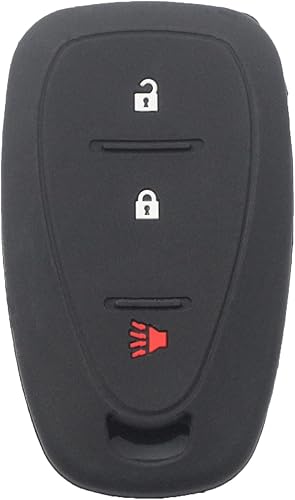 Miniatura 3 de kcpros 2 fundas de goma de silicona con 3 botones para llavero inteligente, sin llave, compatible con Chevrolet Cruze Sonic Trax 2018 2019 2020,