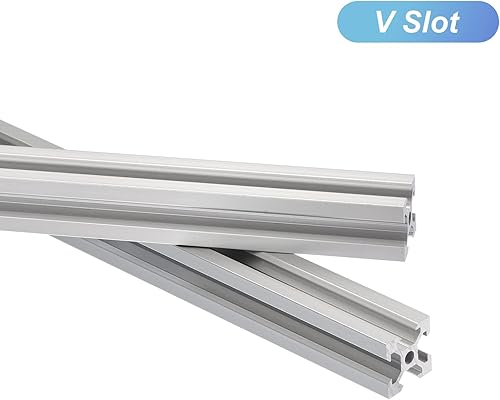 Miniatura 4 de MECCANIXITY 10 piezas de extrusión de aluminio con ranura en V 2020, estándar europeo, 59.055 in, 59 pulgadas de longitud, riel anodizado blanco