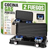 Cocina de Gas Butano HUMPTI – Hornillo Gas Butano, Compacta y Ligera para Exterior