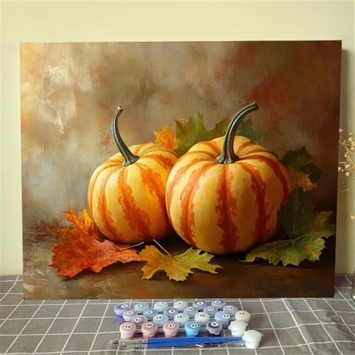 Pintar por numeros adultos calabaza de otoño lienzo DIY 90x120cm J0-1080 2
