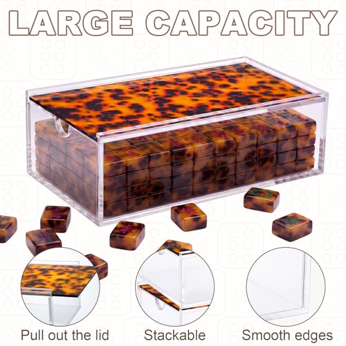 Estuche Acrílico para Mahjong Americano Vacío miniatura 3