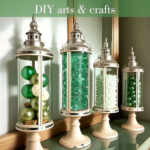 image for DomeStar 150PCS Fake Ice, Vase Fillers Green Acrylic Fake Diamonds Pla