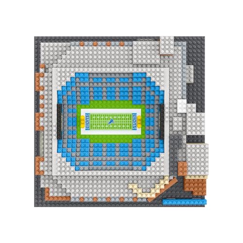 Image of FOCO NFL Unisex-Adult NFL Team Construction Blocks 3D Mini BRXLZ Stadium