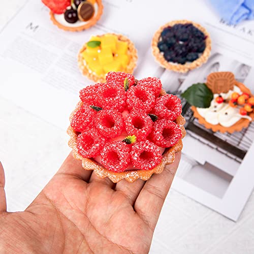 Kmiunty Artificial Food Egg Tart Models Realistic Simulated Fruit Egg Tart Fake Dessert Cupcake Photography Prop For Home Kitchen Display Decoration (Style 01) #TOP2