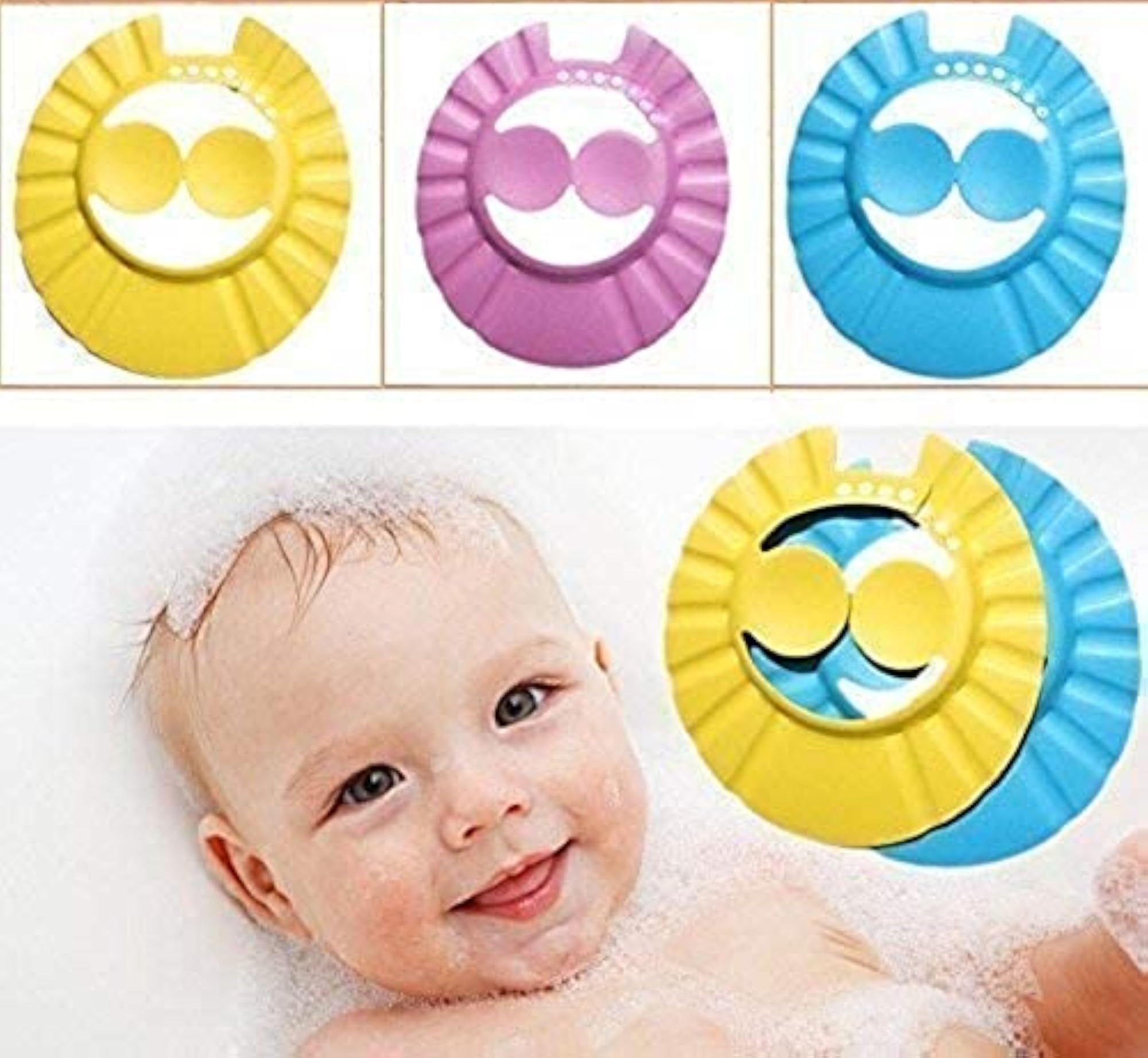 Adjustable Baby Shower Cap, Multi Color