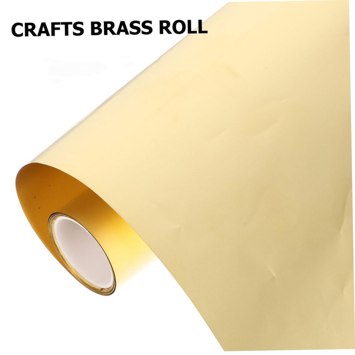 Cabilock 1roll Smooth Surface Brass Sheet Brass Foil Plate Easy to Cut for DIY Projects Craftmaking
