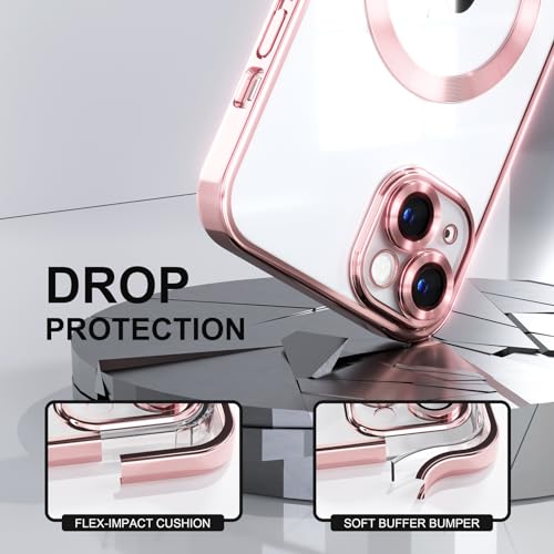 Image of Misea Magnetic for iPhone 14 Case Compatible with MagSafe Pink