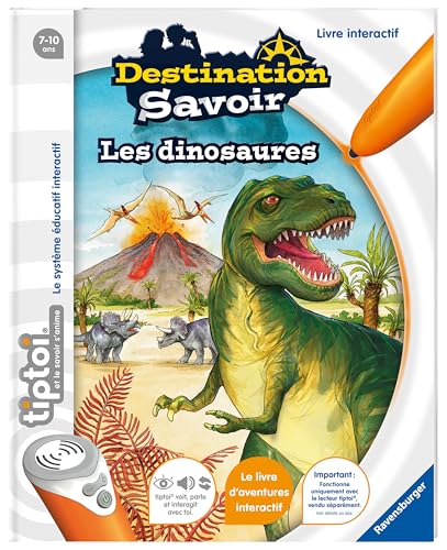 Ravensburger Livre d'aventure interactif tiptoi Destination savoir Les dinosaures Jeux électroniques éducatifs sans écran et en français A partir de 00599 - vue 3