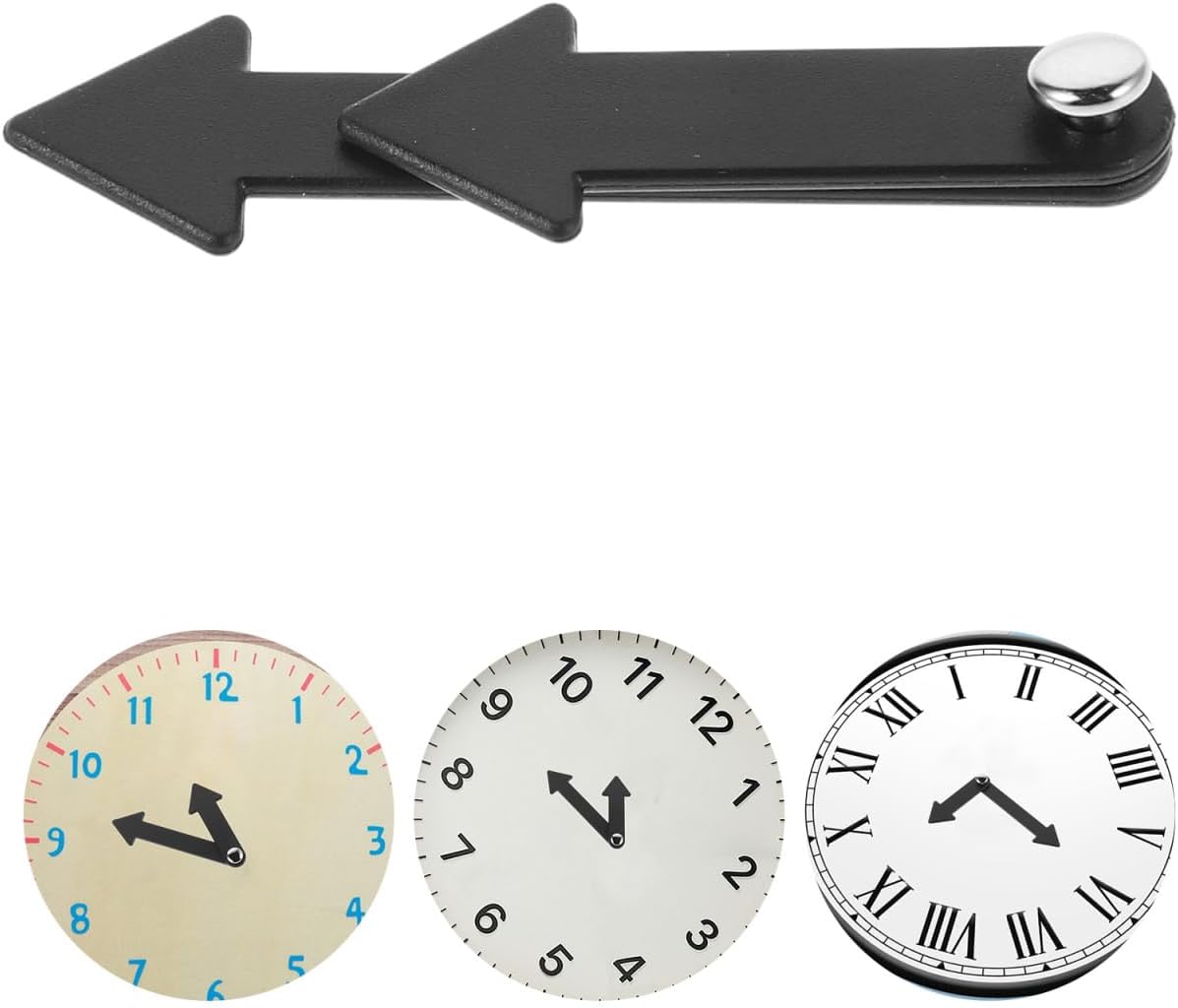 5Pcs Plastic Clock Hands for DIY Classroom Projects Teaching Clock Hand Props Engaging Telling Tools for School Activities and Learning Concepts