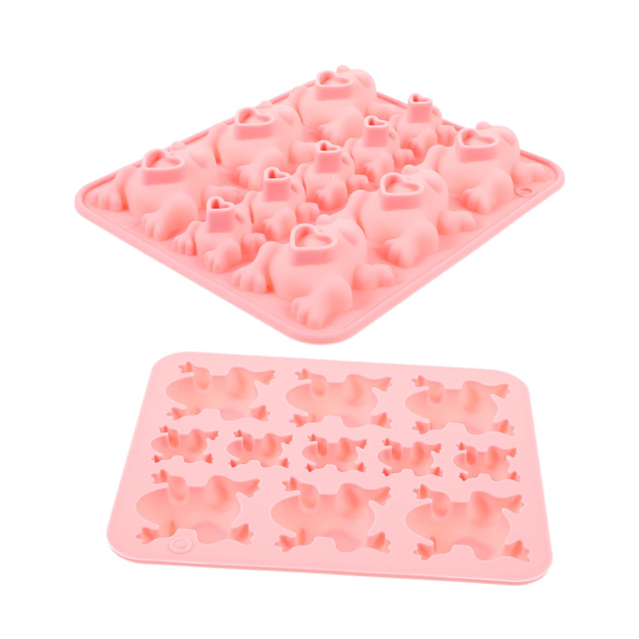 ARTIBETTER 4 Sätze Schokoladenformen Für Erwachsene Froschdekoration Schokoladenfrösche Geformt Kuchenform Schokoladenfroschformen Fondant Frosch Schimmel Mit Kieselgel Rosa 2 Stücke * 4