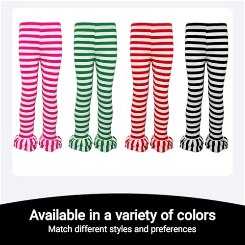 Girl's Cotton Ruffle Stripe Leggings2