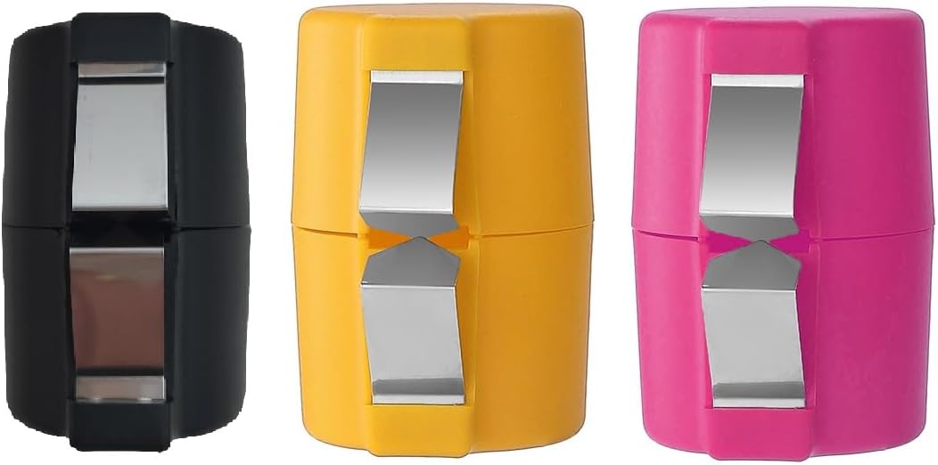 3Pcs Egg Shell Opener,2026 New Egg Cracker Tool for Raw Eggs,Stainless Steel Eggshell Breaker Egg Shell Cutter Hard Boiled Egg Peeler Egg Cube Egg Separator Handheld（Black、Yellow、Pink）