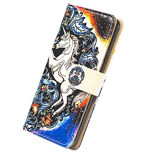 Bcov Galaxy A52 5G Case, Mythical Unicorn Leather Flip Phone Case Wallet Cover With Card Slot Holder Kickstand For Samsung Galaxy A52 5G 2021 #TOP7