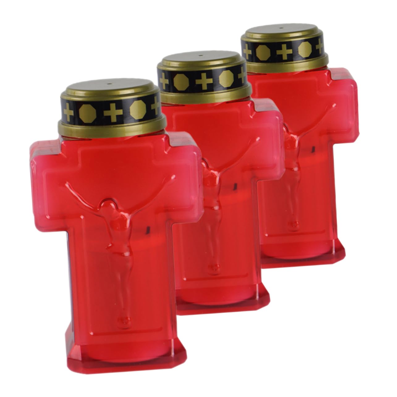 Uonlytech 6pezzi Lampade Elettriche Flameless Per Cimitero Decorazioni Per e Candela Lampade Per Cerimonie e Memoriali Design e Durevol Cera