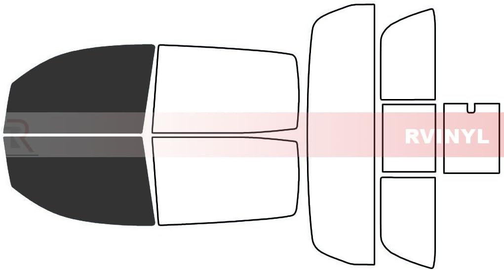Rtint Window Tint Kit Compatible with Toyota Tundra 2007-2021 (4 Door) - Front Kit - 20% : Automotive