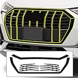 BOGAR TECH DESIGNS for Audi Q3 2019-2025 Front Chrome Delete – Precut Vinyl Overlay Kit, Gloss Black Blackout Trim