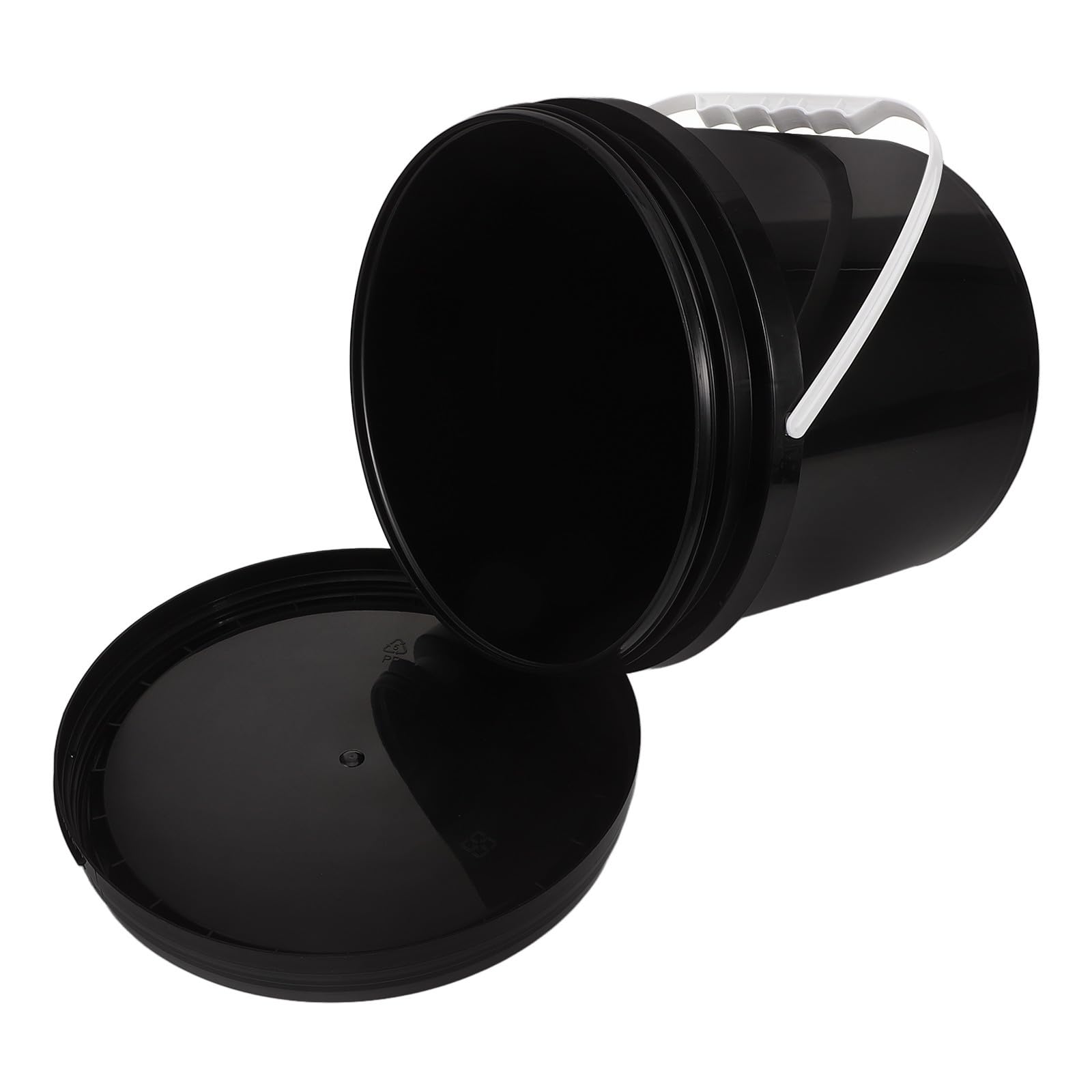 Cubo de pintura de material PP negro de alta resistencia industrial 4l