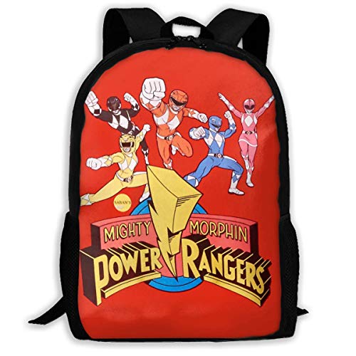 JINGS Power Rangers Travel Laptop Mochila Canvas Casual Bookbag