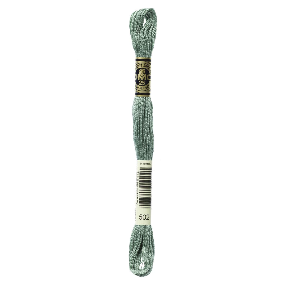 DMC Embroidery Floss Mouline Stranded Cotton Thread for Hand Embroidery and Sewing - Colour No: 502-6 x 8m Skeins — image 1