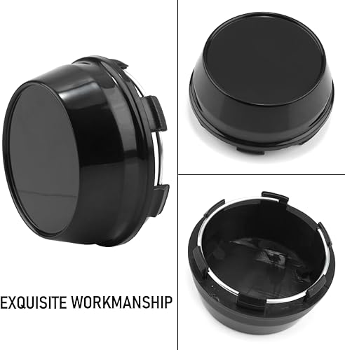 Miniatura 7 de Juego de 4 tapas centrales de rueda negras de 2.598 in para AVID.1