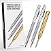 SANDOR Tungsten Carbide Tip Scriber 2 Pack, Aluminum Etching Engraving Pen with Brass Automatic Center Punch