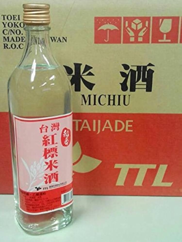 お酒　台湾 Amazon.co.jp: 横浜中華街 TTL 稲香 台湾紅標米酒 19.5度