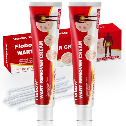 OJIOG Skin Tag Remover & Wart Remover Cream Fast-Acting Salicylic Acid Wart Removal Gel for Neck Body Hands Feet and Toes (2 Pack)