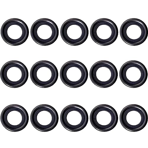 Image of 15 PCS Rubber Drain Plug Gasket, Fits M12 (20Mm Od) Oil Drain Plug Washer, Drain Plug Seal Gasket Compatible with Select Models, Sealing Ring by KeeRoarin
