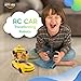 Family Smiles Kids Transforming Robot RC Car Toys for Boys 8-13 Remote Control Gift Yellow