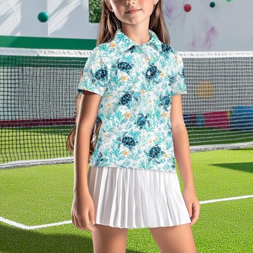 Children's Polo Shirts for Tennis Volleyball Golf School Daily