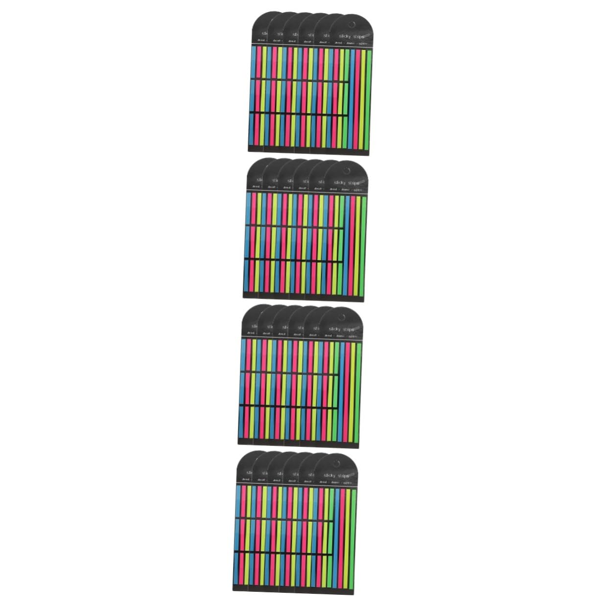 DOITOOL Notas Adhesivas Fluorescentes Resaltar Tiras Resaltadores Pestañas Adhesivas Subrayadores Lectura De Tiras Destacadas Marcadores De Línea De Libro La Mascota 6 Piezas X 4