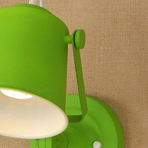 Linterna de pared de hierro ajustable y duradera para restaurante y almacén 6