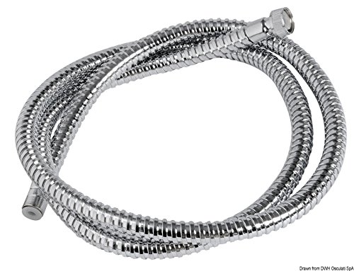 Tuyau douche inox poli 4m Osculati pour remplacer un flexible court